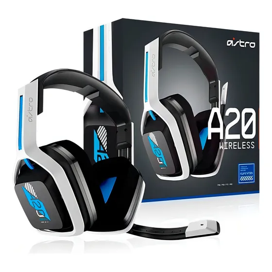 Audífono Astro A20 Wireless Inalámbricos Gaming Usb Ps5/4 Pc Color Azul/blanco