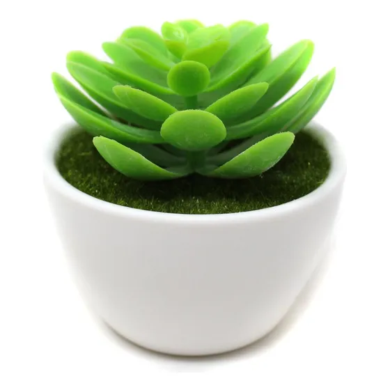 Planta Artificial Bonsai Suculenta Mini