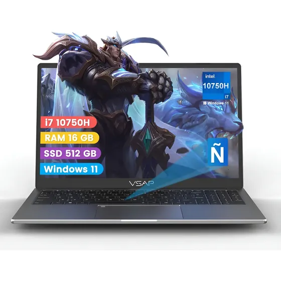 Laptop I7 10750h 16gb Ram 512gb Ssd 15.6 Pulgadas Win 11