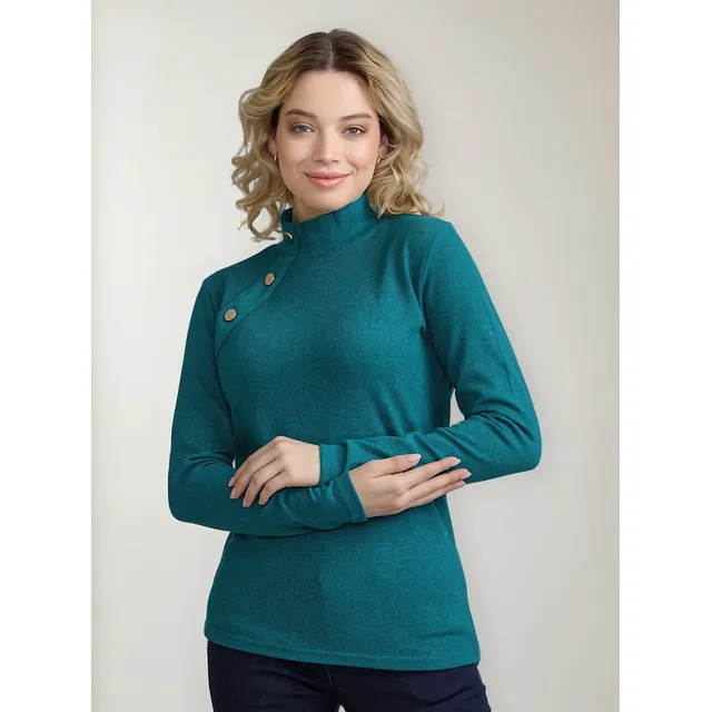 Polera Botones Verde Tentation