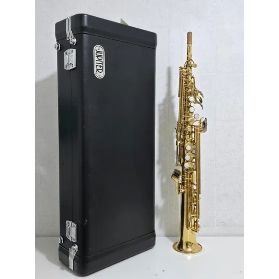 Sax Soprano Jupiter Jps 747 Laqueado Taiwan Usado Ref: 611