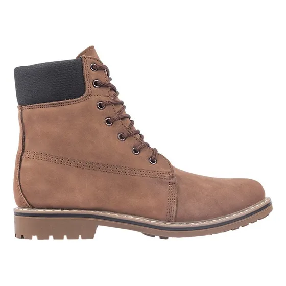 Botas Borcegos Hombres Cuero Nobuck Caña Alta Hombre Bourbon