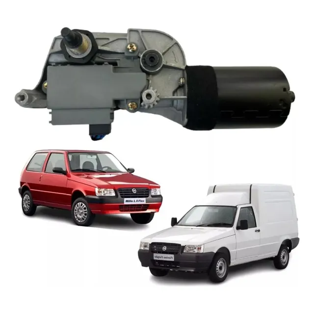 Motor Limpador Parabrisa Uno Fiorino Elba Premio 1990 A 2012