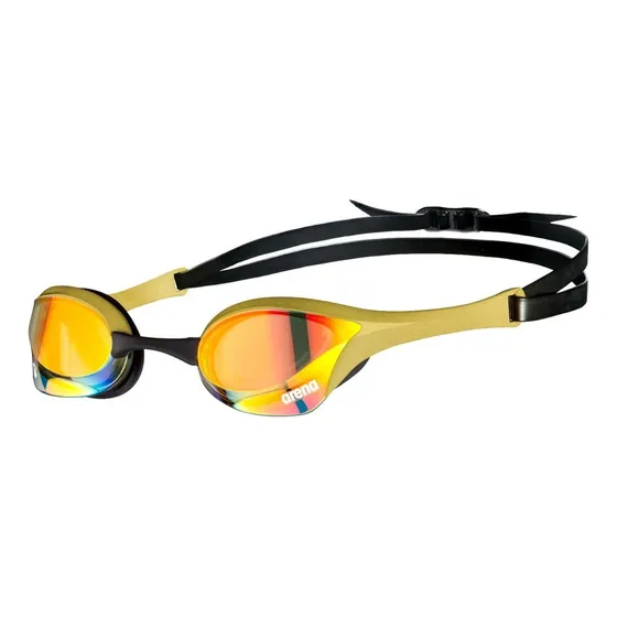 Goggles De Competencia Arena Cobra Ultra Swipe Mirror Color Amarillo/dorado