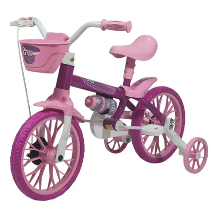 Bicicleta Niños Rodado 12 Reforzada Color Rosa chicle Tamaño del cuadro 12