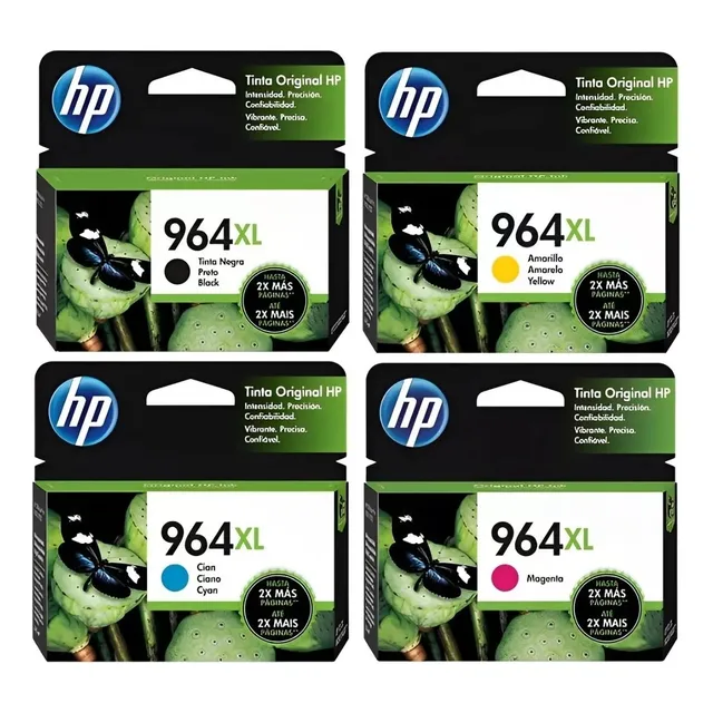 Combo 4 Cartuchos Originales Hp 964xl Bk,m,c,y 3100pag. 9010