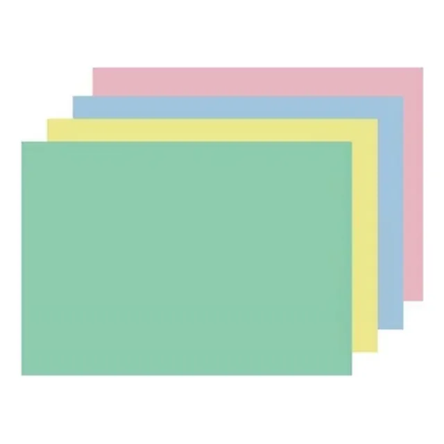 Papel Cartulina Bristol 4 Colores 500 Hojas Tam Oficio 240gr