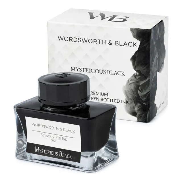 Botella De Tinta Negra Premium Para Pluma Estilográfica