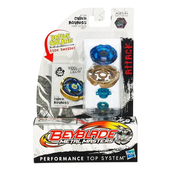 Beyblade Metal Masters B-124 Cyber Aquario Azul