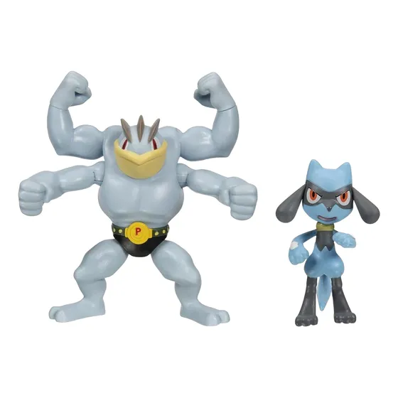 Figuras Pokemon Battle Figure Multi-pack Machamp Y Riolu