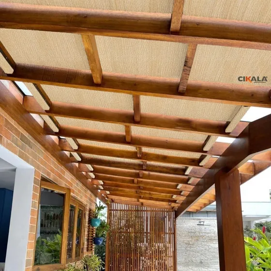 Cikala Cobertura De Pergolado Tela Sombreamento Cor Areia 5,2x1 Linear