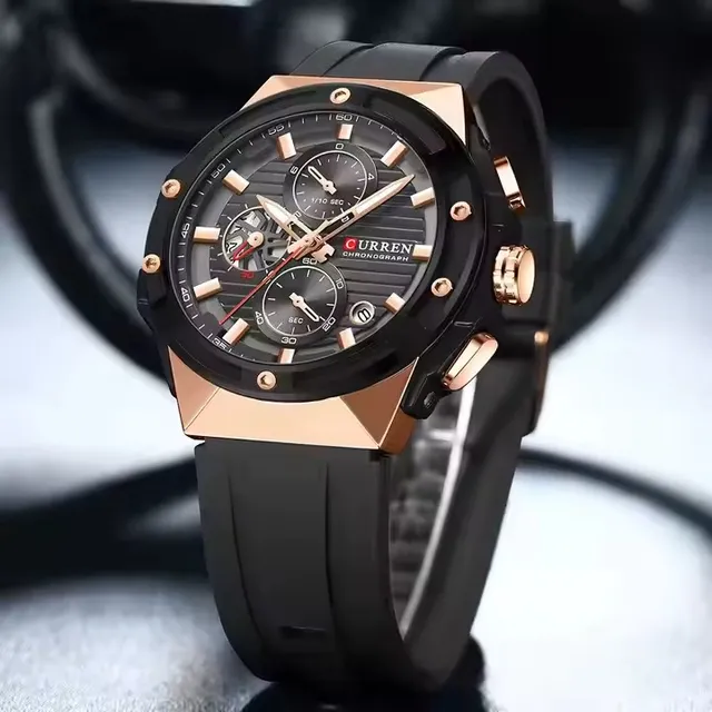Reloj De Caballeros Silicona Curren8462