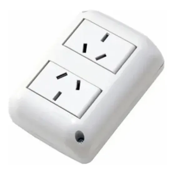 Toma Doble Exterior 10a Aplicar X 1 Unidad  Enchufe