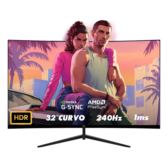Monitor Gamer 32  Curvo 240hz 1ms Full Hd Hdmi Display Port