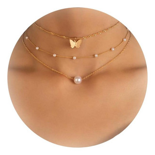Gargantilla De Perlas Para Mujer, Collar De Cadena De Perlas Gargantilla De Perlas Para Mujer, Collar De Cadena De Perlas