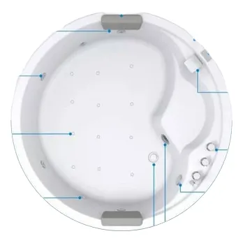 Jacuzzis Spa Modernos Sobreponer Importados
