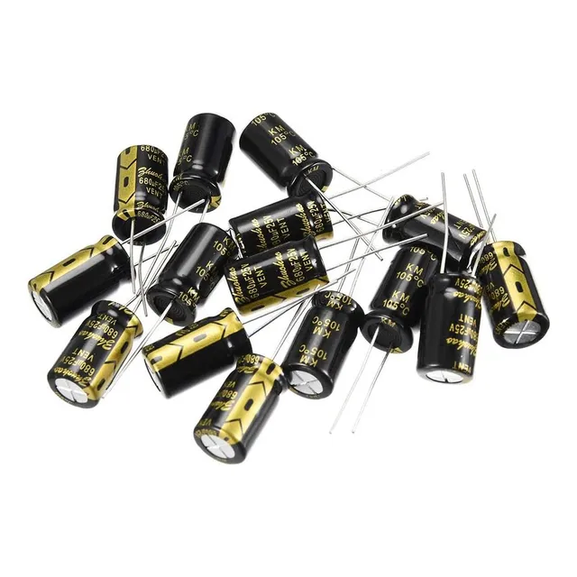 Condensador Electrolítico Radial De Aluminio Uxcell Con 25v