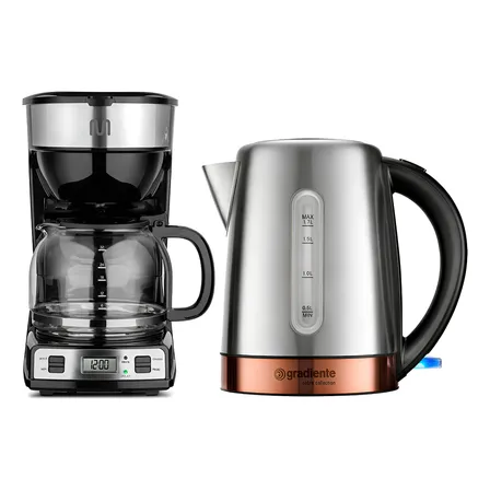 Chaleira Elétrica 1100w Daily Cobre Gradiente E Cafeteira