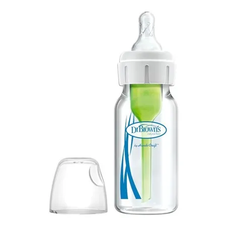 Mamadera Estandar Options+ Vidrio 120ml Dr. Brown´s Color Transparente Options