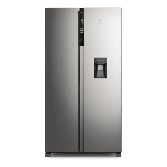 Refrigerador No Frost Ersa53v2hds Side By Side Inverter 514 Color Gris | Cuotas sin interés