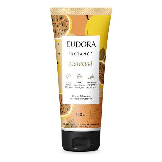 Eudora Instance Creme Relaxante Corporal Maracujá 180ml