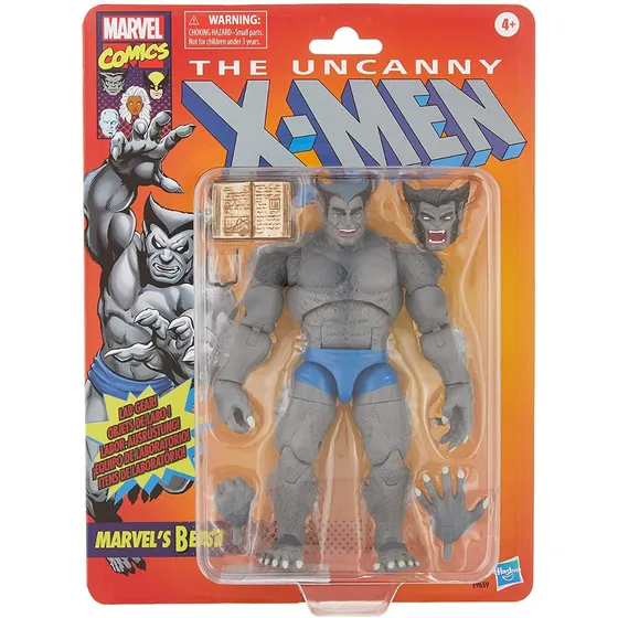 X-men Marvel Legends Figura De Acción Bestia Gris Retro