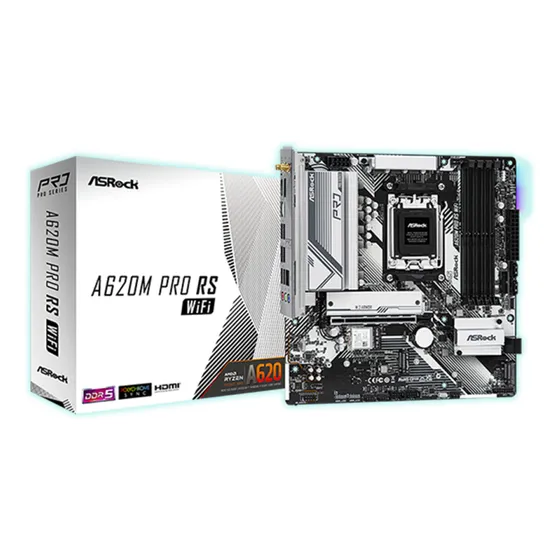 Tarjeta Madre Asrock A620m Pro Rs Wifi Am5 Ddr5 Motherboard
