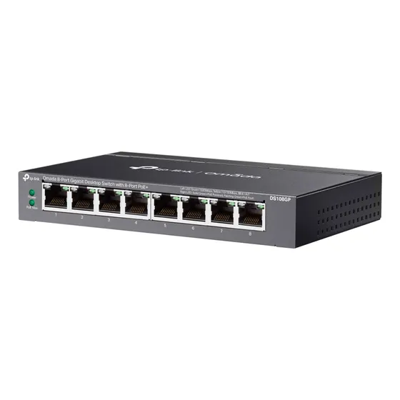 Switch Tplink Ds108gp Poe 65w Metal Omada Gigabit