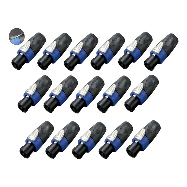 Paquete De 16 Conector Venetty Speakon Buena Calidad ( Nl4 )