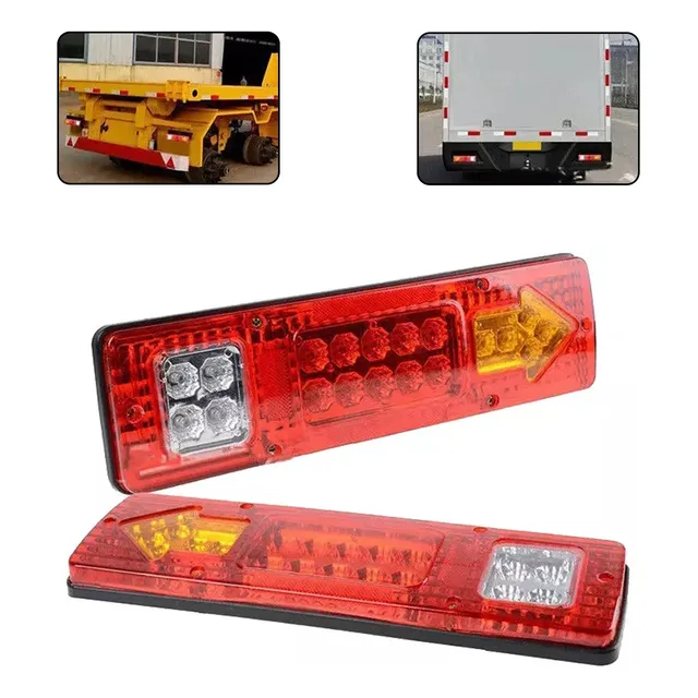 Carro 131 Luz Traseira Led À Prova D'água Reboque 2 Peças