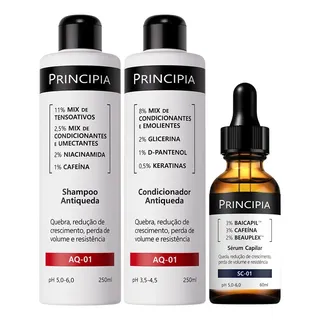 Principia Kit Antiqueda | Shampoo | Condicionar | Sérum Capilar Sc-01