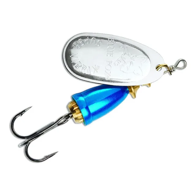 Espuela Clásica Vibrax Blue Fox 6cm Plata Azul