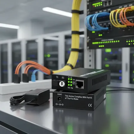 Conversor Industrial Gigabit 3km Par A+b - Fibra Óptica 1gbp