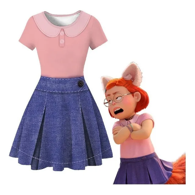 Loo Turning Red Cosplay Vestido Disfraza De Niña Princesa