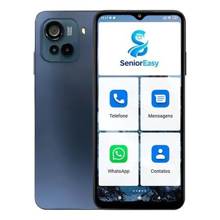 Smartphone Senioreasy Para Idosos 128gb 4gb Ram Tela Grande Preto