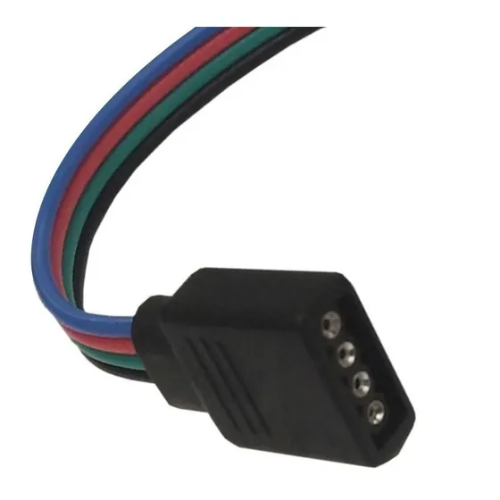Conector De 4 Pines Cable Hembra Para Tiras Led Rgb