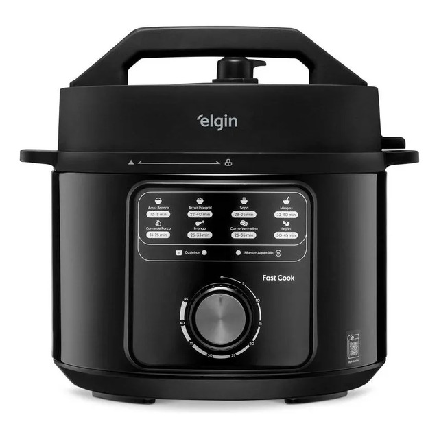 Panela De Pressão Fast Cook Elgin 900w 4l Preto 220v 60hz