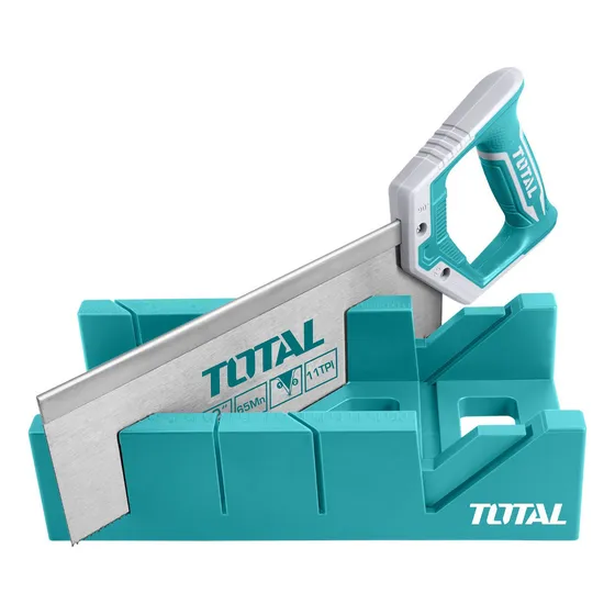 Caja Inglete, Ingletadora Manual Total, Serrucho Costilla Carpintero 12'' 300mm - THTK591262