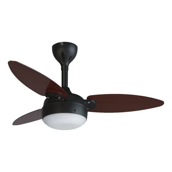 Ventilador De Teto Elluz Inverter Preto Marrom Ventisol Bvt
