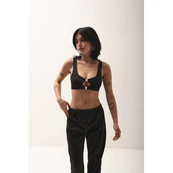 Remera Top De Noche Lycra Luisa Mujer Naif
