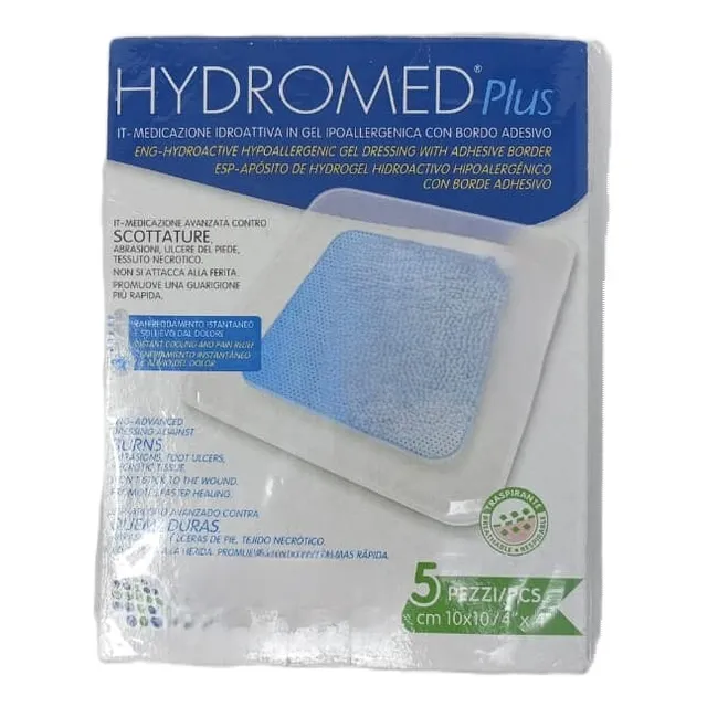  Aposito Hidrocoloide Esteril 10x10 Cm 4x4 PLG Hydromed Plus