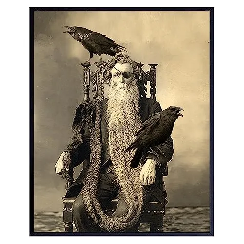 Afiche De Arte De Pared Raven - Odin - Mitología Lcm7a