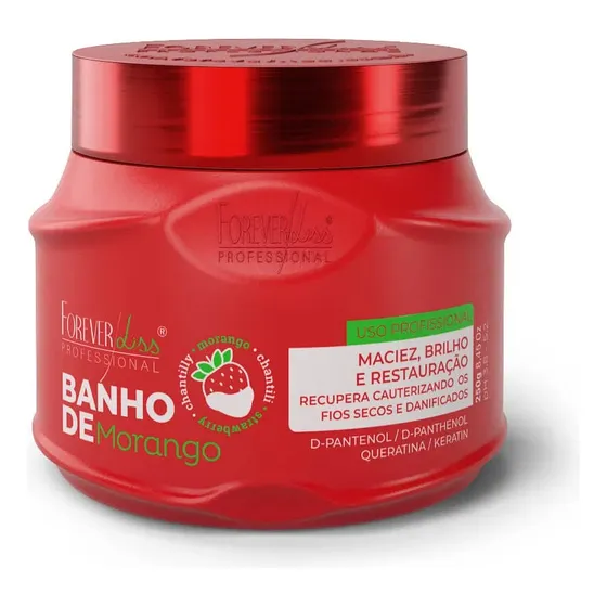 Baño De Verniz Morango (frutilla) Forever Liss 250gr