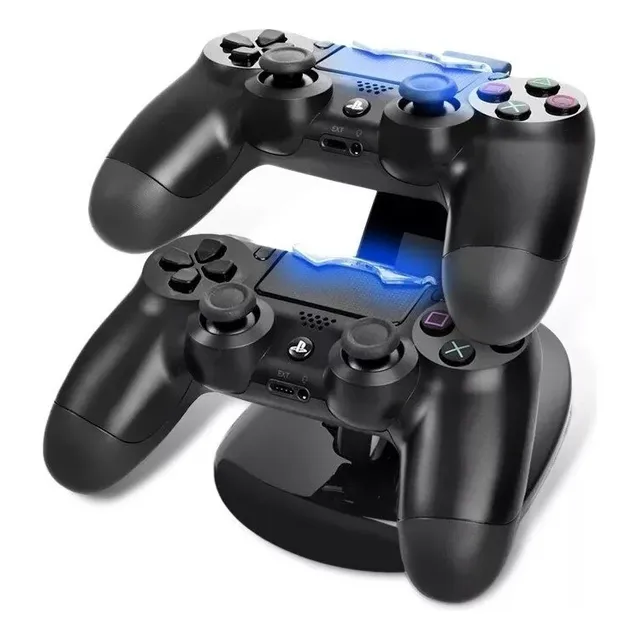 Cargador Joystick Para Ps4 Base Doble Led Mandos Slim & Pro