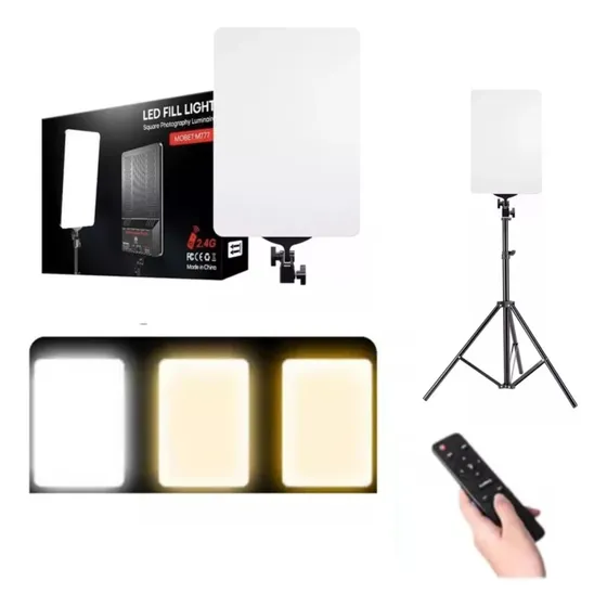 Panel Led + Tripode 2 Mts Largo Profesional Luz Calida Fria