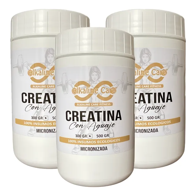 Creatina Micronizada Con Aguaje 300gr X 3 Und
