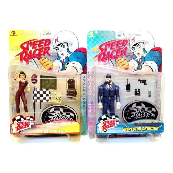 Speedy Racer Vintage Figuras Meteoro Mach 5 Inspector Trixie
