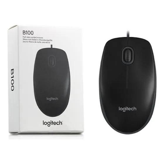Optical Mouse Logitech B100 Raton Optico Usb Plug And Play 