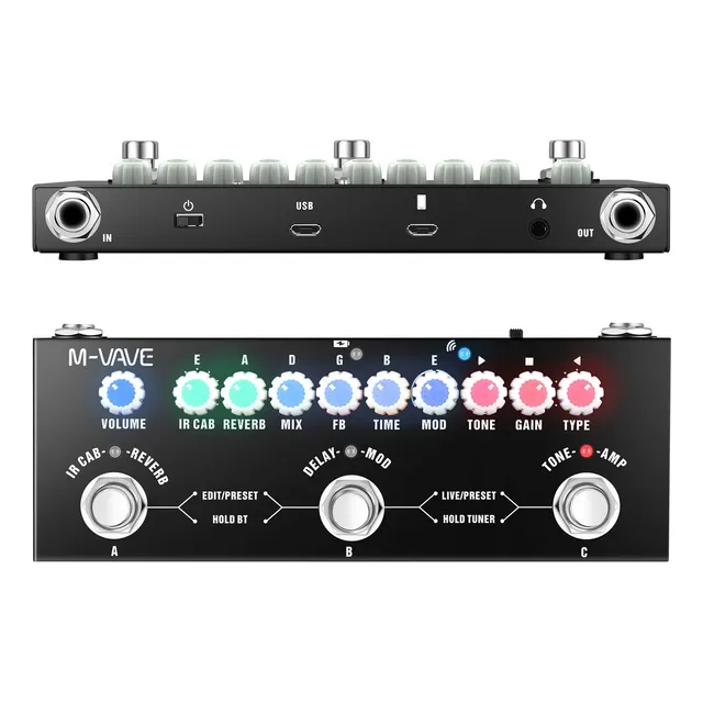 Pedal De Guitarra Multiefectos M-vave Cube Baby