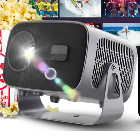 Projetor Portátil 4k A10 Plus T15 Pro 1280p E Hd 10000lm Led Preto Bivolt